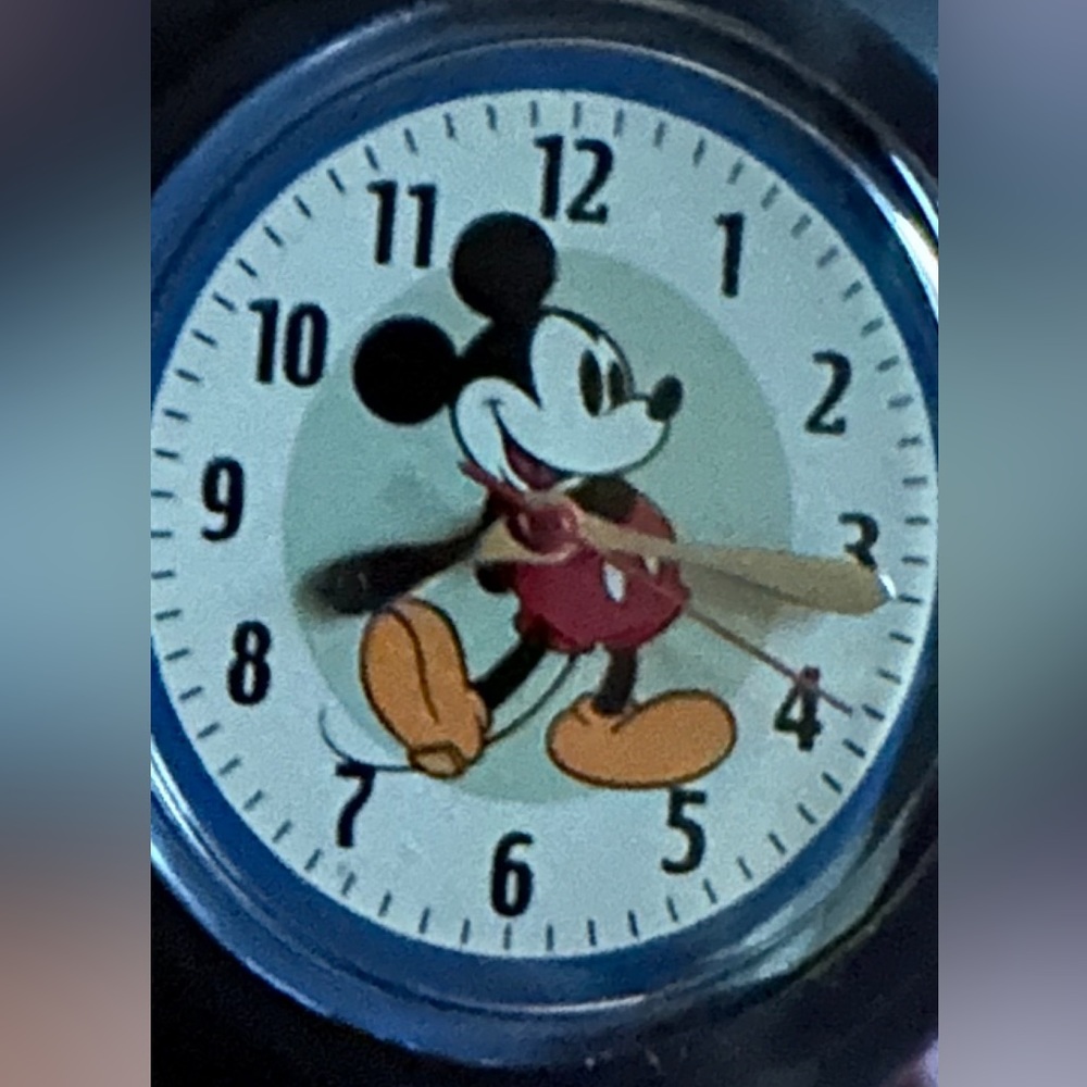 Disney Mickey Mouse blue watch by Snap, 8 3/4” adjustable band, Never worn. - Picture 1 of 6